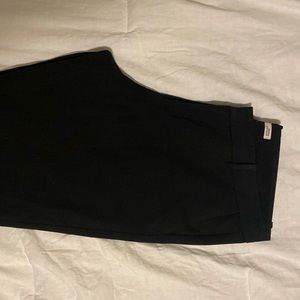 Black flare slacks